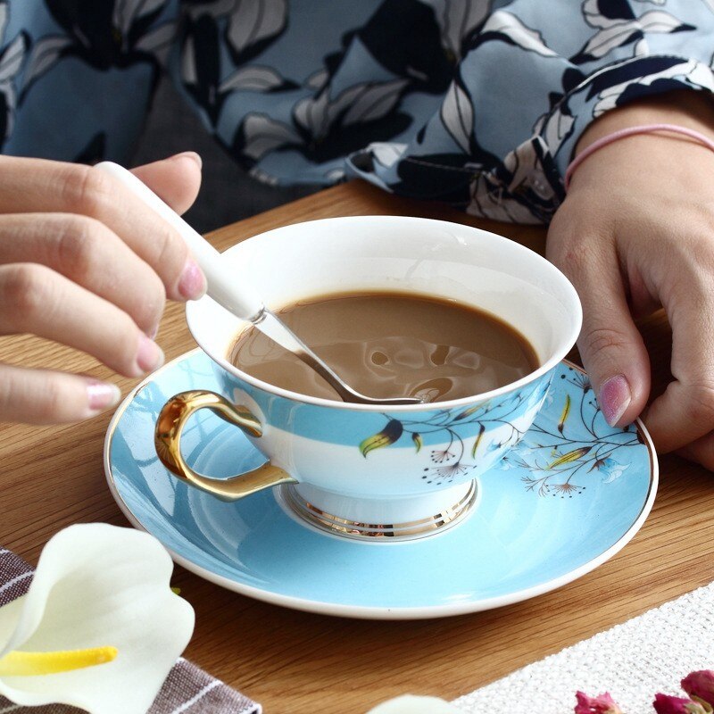 Benporselen ettermiddagste koppfat sett nordisk stil kaffekopper keramisk krus breakfrist melk vann krus servise