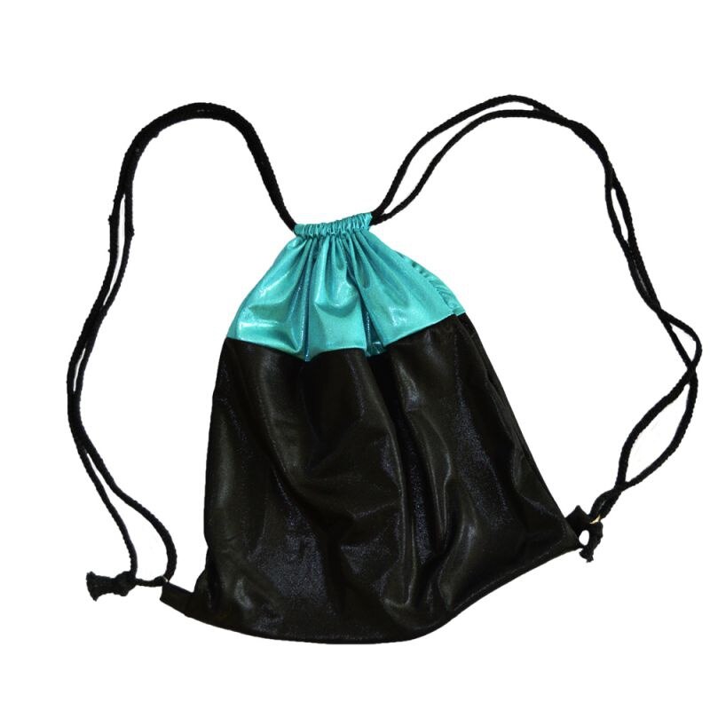 Ballet gymnastics dance costume accessories Dance bag bundle pocket drawstring shoulder: Blue