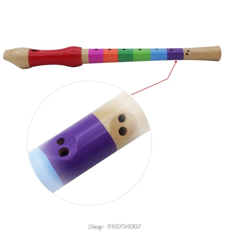 Playing Musical Instrument Wooden Eight Hole Treble Flute Wooden 8-hole Child Treble Flute N21 20