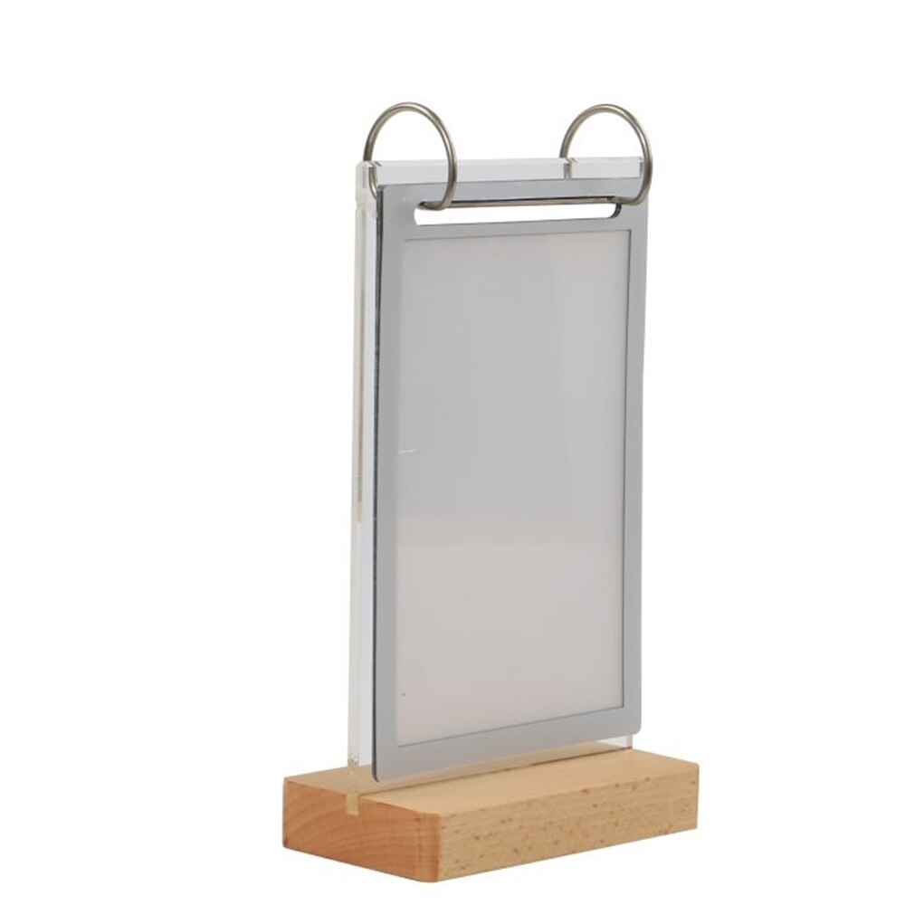 A5 279*168mm Acrylic Restaurant Table Menu Sign Holder Display Stand With Poster Menu Paper Frame