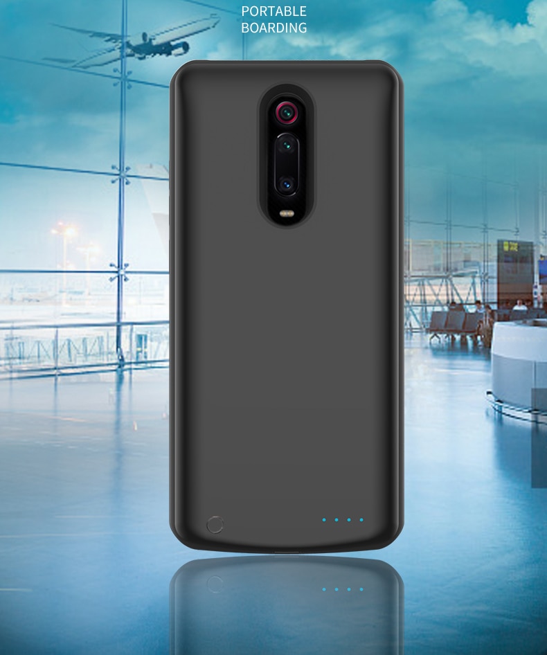 Étui de chargeur de batterie antichoc en Silicone pour Xiao mi mi 9T étui de batterie externe de secours pour Xiao mi 9t Pro chargeur couverture arrière Capa