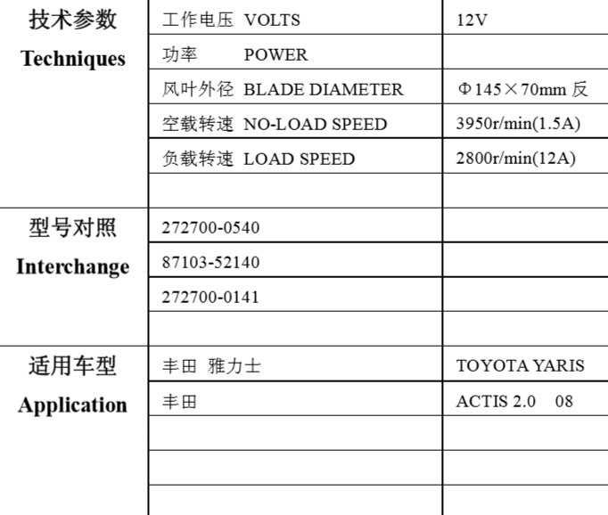Automotive air conditioning blower motor / Electronic fan/motor / yaris blower motor