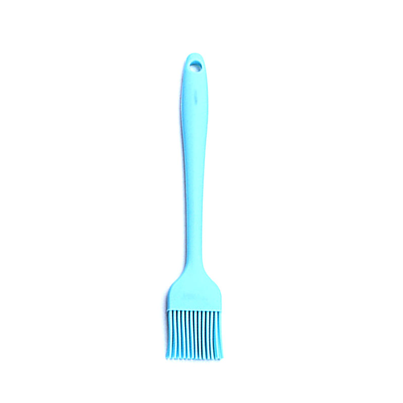 Bbq Oil Brush - 8 inch, Silicone Basting Barbecue Pastry Turkey Bastet Brush, Cooking Kitchen Utensil: Blauw