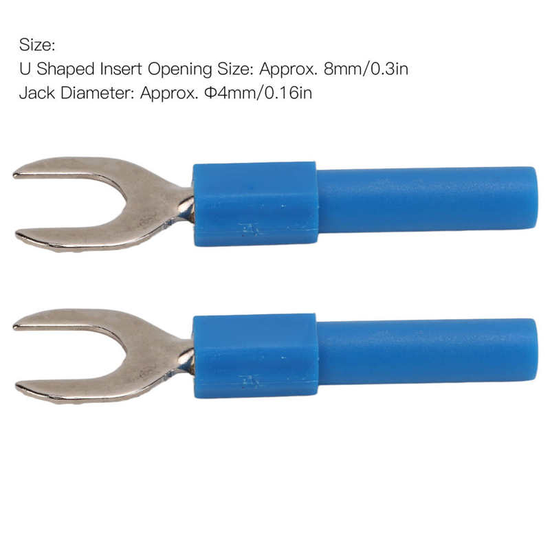 U Shape Banana Connectors U Shape Banana Plug for Multimeter