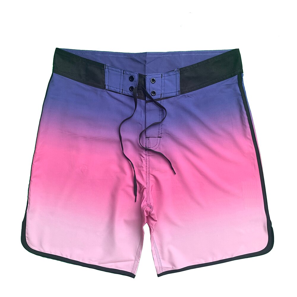 Gradient Mannen Shorts Strand Broek Zomer Mode Koele Pocket Siwmwear Board Badpak Man Zwembroek Shorts Beachwear: Roze / W30