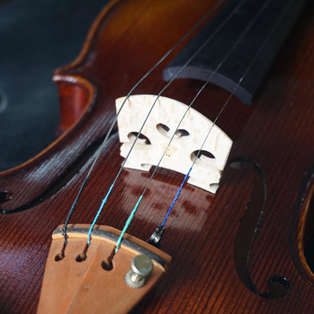4 Uds. Puentes de violín madera de arce para 4/4-3/4 tamaño instrumento accesorios cuerdas de violín puente herramientas prácticas