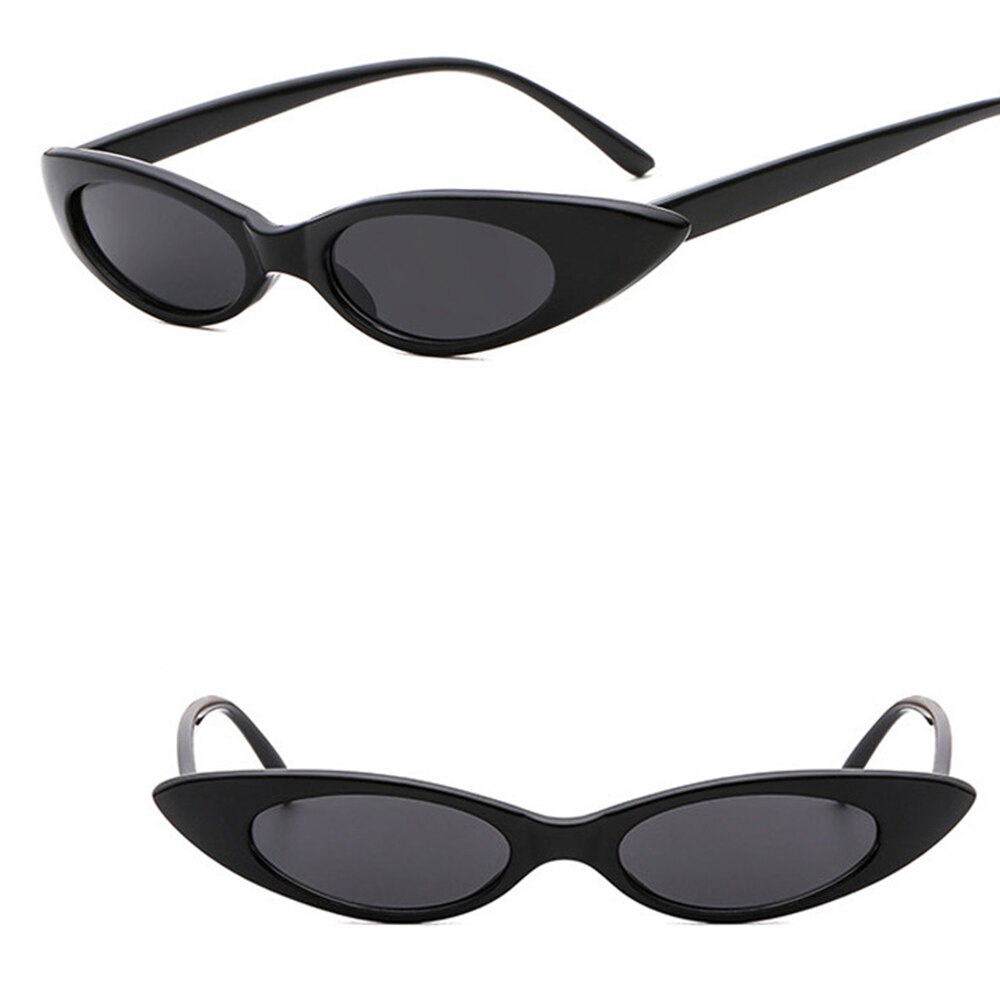 Elliptical Frame Cat Eyeglasses Trend Ocean Film Sunglasses Shaped Popular: Black