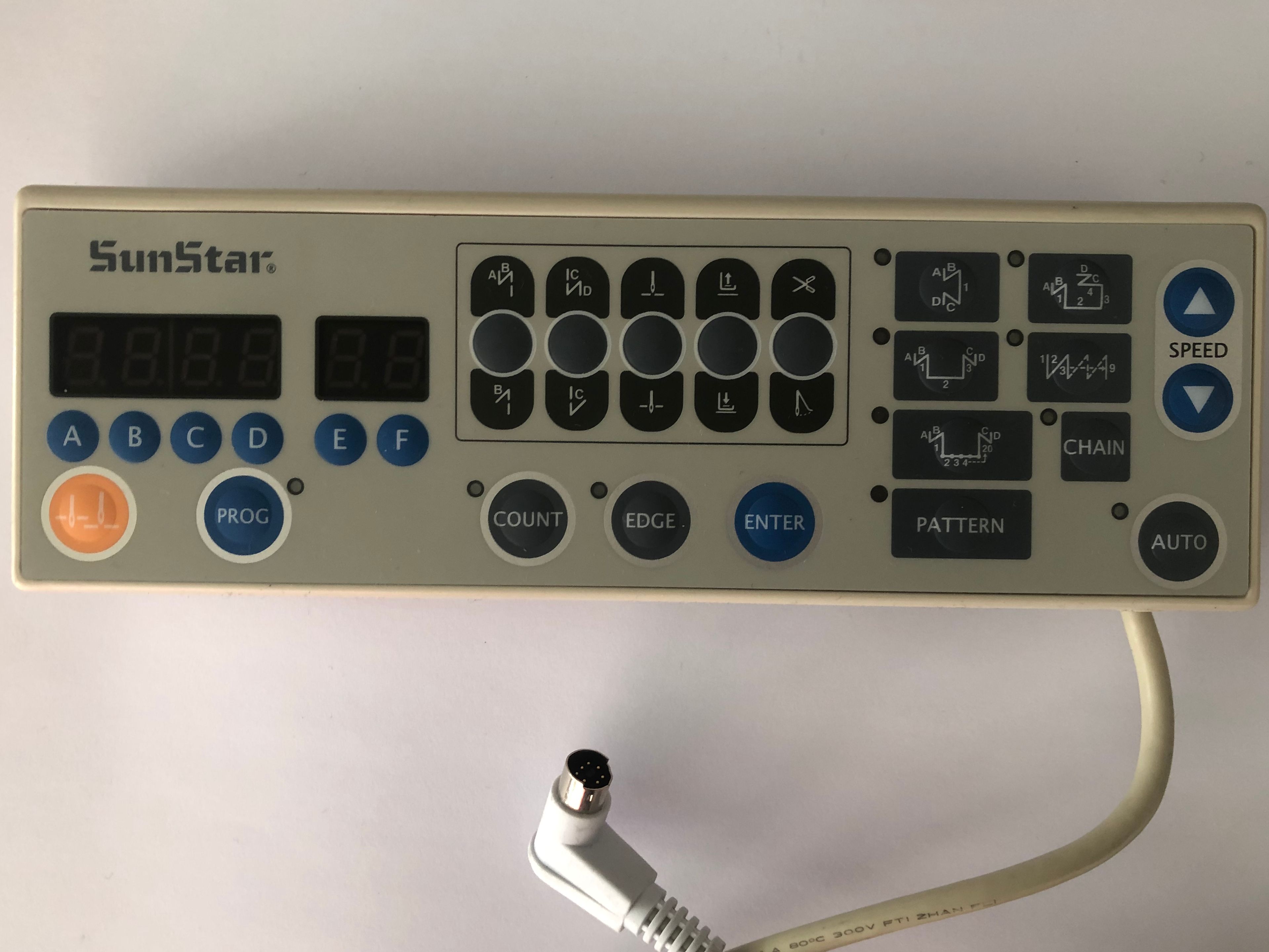 SUNSTAR-pieza de la máquina de coser KM250A/250B/350/506/530/640, PANEL de operación, tablero de caja de CONTROL