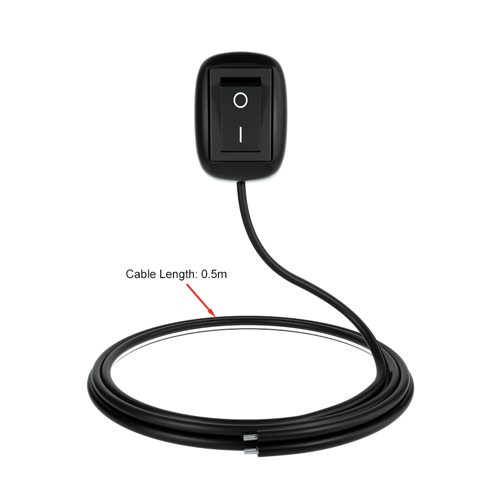 Interruptor de coche Universal de 12V CC con Cable de 50cm para luces de conducción de anillo antiniebla luces de neón