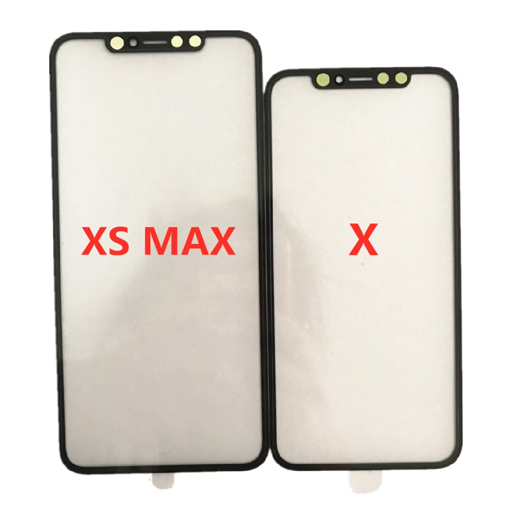 10pcs for iPhone X XS XR XS MAX glass + OCA together LCD cold press glass