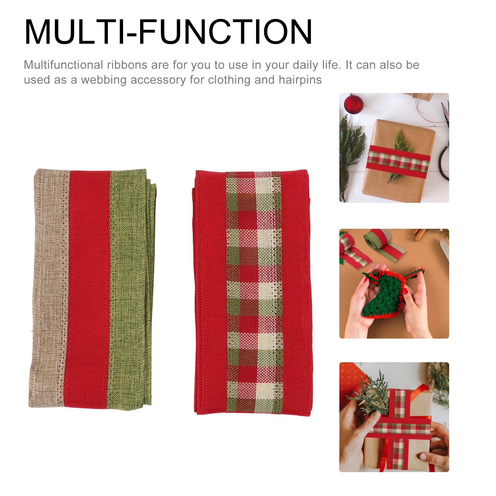 2 Rolls Packing Ribbons Practical Wear-resistant Packing Ribbon Pack Riband Package Supply for Party Household School