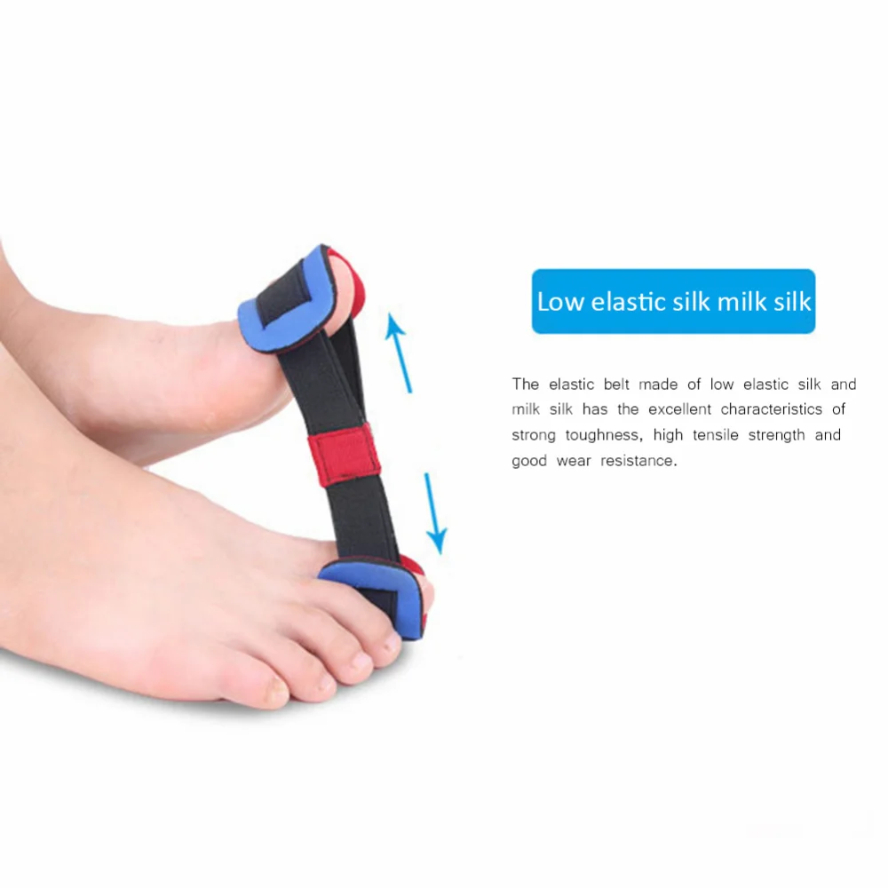 1 Stuks Valgus Corrector Riem Herstel Training Exerciser Strap Teen Separator Grote Teen Brancard Separator Voetverzorging Tool Pedicure