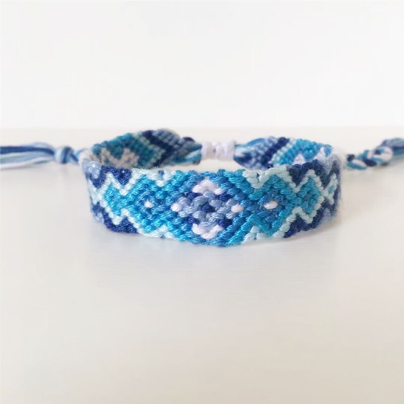 ABL027, Cotton Woven Friendship Bracelets Braided Trendy Surf Beach Boho Girl Women Pulseras Femme