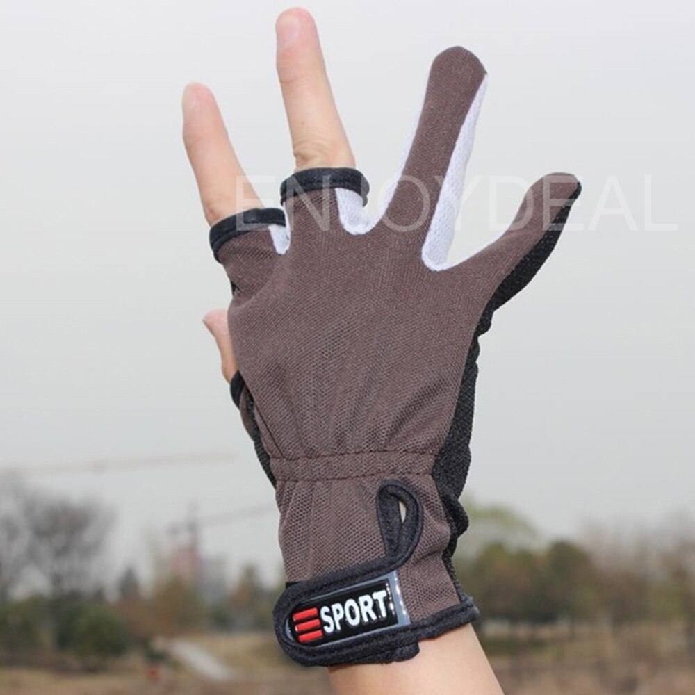 Unisex Three Fingerless fingers fishing gloves Adjustable Fishing enthusiasts Mitten Antiskid and Ventilated Comfortable Gloves