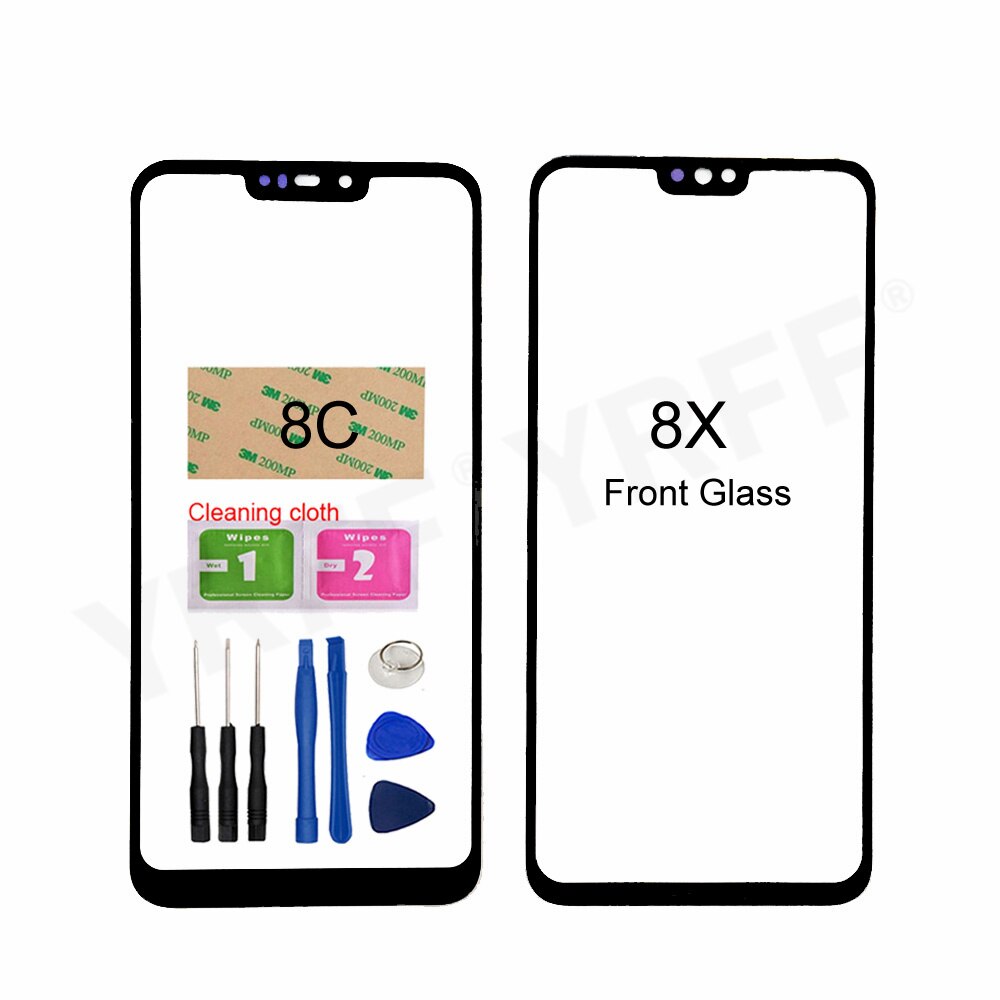 6.5 ''handy Frontplatte Glas Für Huawei Honor 8X Front Glas Outer Glas Abdeckung Panel Ersatz (Kein touch bildschirm)