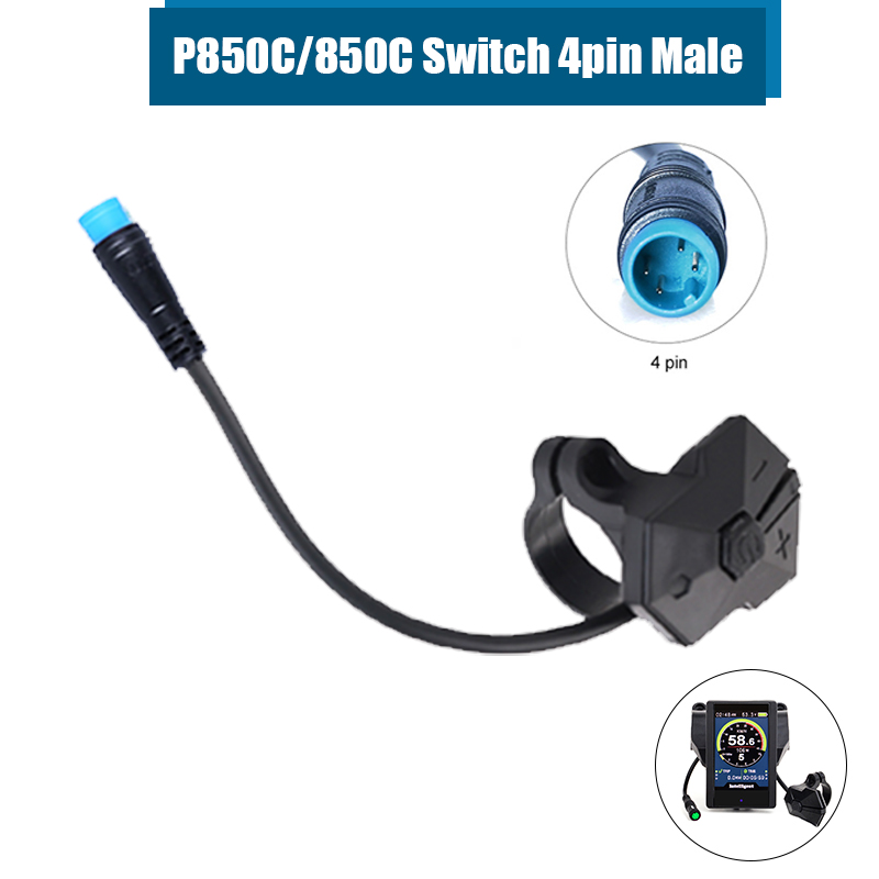 Extensión de interruptor de 4 pines, Cable de 4 pines para pantalla BBS01B BBS02B BBSHD 850C P850C 850 cnuevo, Kits de Motor de cubo medio de repuesto Bafang 8FUN: 850C P850C Switch