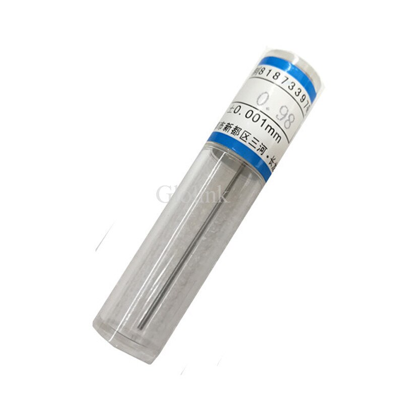 0.30-10.00mm Steel Pin Gauge 50mm Pin Measuring Tool Step 0.1mm, 98pcs/lot Measurement Gage