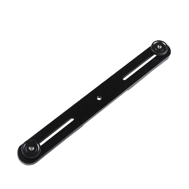 Soporte tipo rótula para Flash Dual Universal, con 2 tornillos adaptadores de 1/4 pulgadas para trípode de estudio, soporte de luz, cámara Digital SLR con tornillo de 1/4 pulgadas