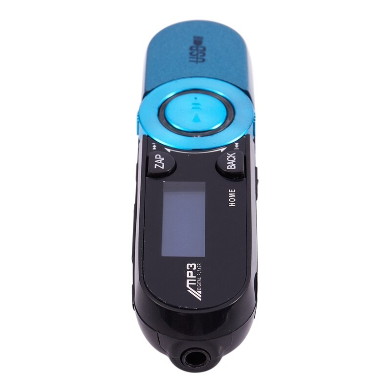 LCD Sn 16GB USB Flash compatible con radio FM TF MP3 reproductor de música azul