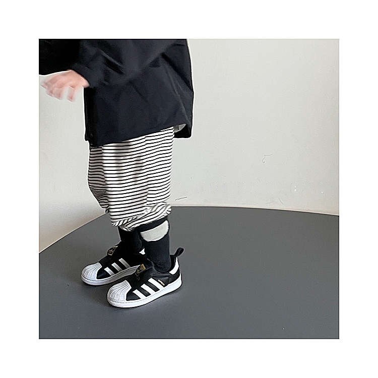 7801 pantaloni a righe per bambini estate nuovo 2021 pantaloni per neonati ragazze comodi pantaloni larghi morbidi pantaloni a righe 1-9T vestito per bambini