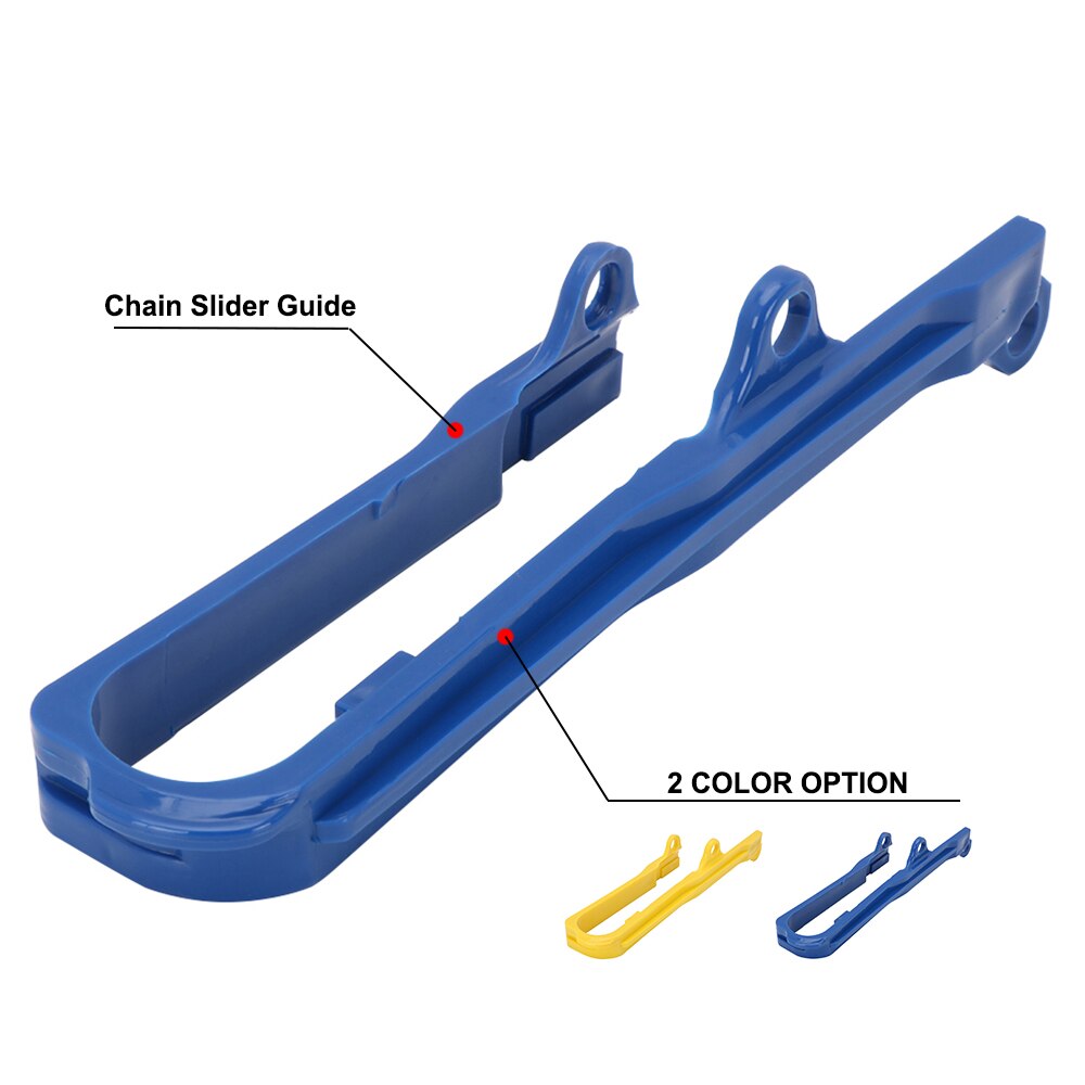 Motorsykkel kjede skyve svingarm styrebeskyttelse beskytter til suzuki drz 400 dr-z400 drz 400e dr -z400e 2000-2007 drz 400s 2000: Blå