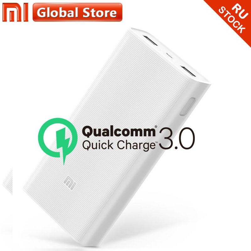 Xiao mi mi batterie externe 2C 20000mAh Charge Rapide Externe chargeur de batterie Portable mi cro USB Portable Bateria Externe Chargeur Portable
