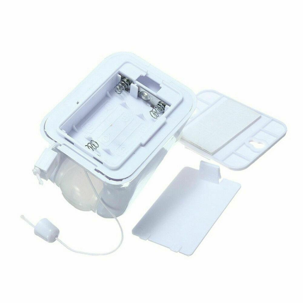 Op batterijen werkende led-nachtlamp met trekkoord, wandlamp, opsteekbaar, wit, draagbaar, handig, slaapkamerkastlamp