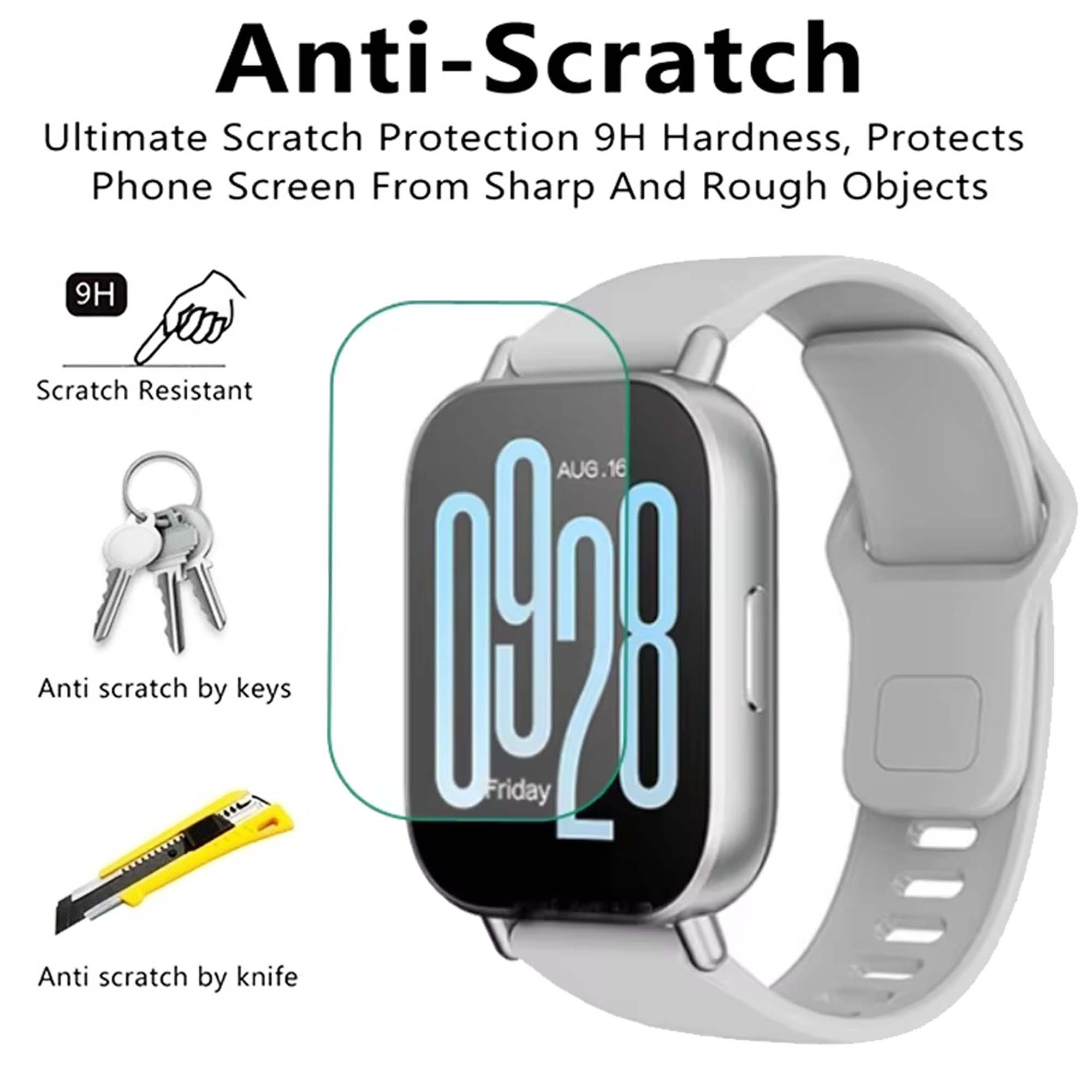 Protector de pantalla antiarañazos para Redmi Watch 5, película protectora de vidrio templado activo para Xiaomi Redmi Watch 5 Active Lite