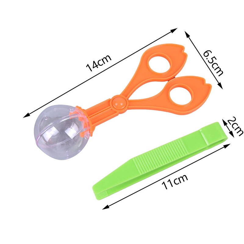 2pcs/set Insect Scissors Clip With Tweezers Outdoor Nature Exploration Kid Plant Insect Study Tools
