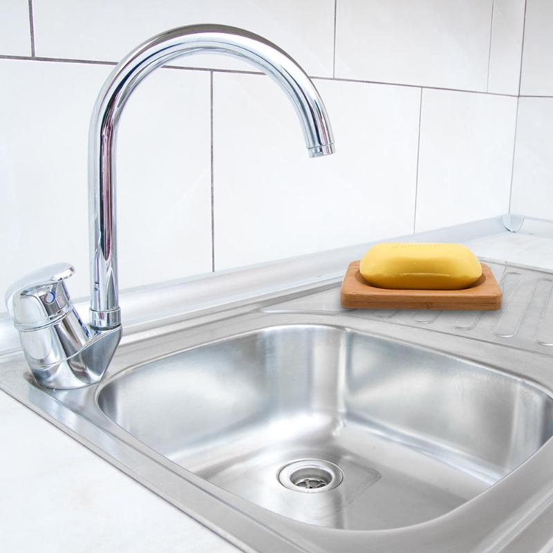 Natural Wooden Bamboo Soap Dish Wooden Soap Tray Holder Storage Soap Rack Plate Box Container for Bath Shower Plate Bathroom