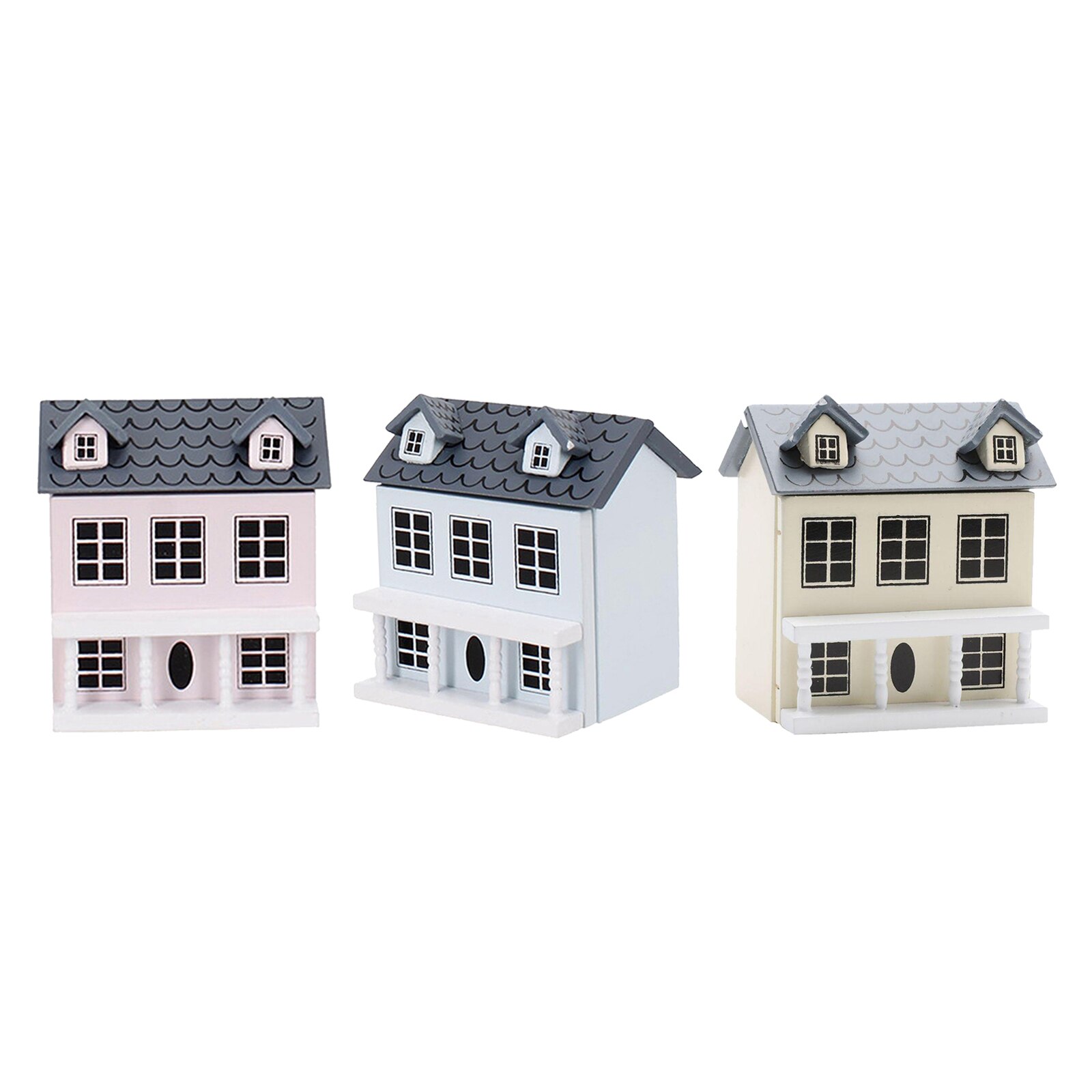 1/12 Scale Dollhouse Miniature Furniture Ornaments Wooden Villa Small House Craft Landscape DIY Decoration Accessories