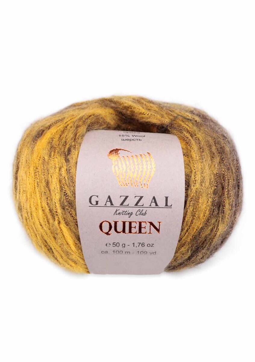 Gazzal Queen Ball Hand Knitting Yarn, 50 grams 100 meters, Thread, Wool, Metallized, Fantasy, Baby, Crochet, Clothes, Sport, Cardigan, Blouse, , Amigurumi, Hobby, Packs, Palmie Store, Made In Turkish Diy: 2764