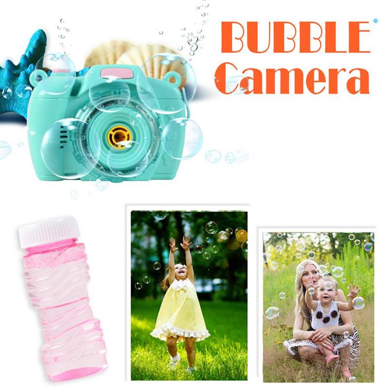 Cartoon Camera Bubble Blazen Speelgoed Voor Kids Volautomatische Licht Zomer Elektrische Zeep Speelgoed Outdoor Machine Bubble Muziek Chi l1J5