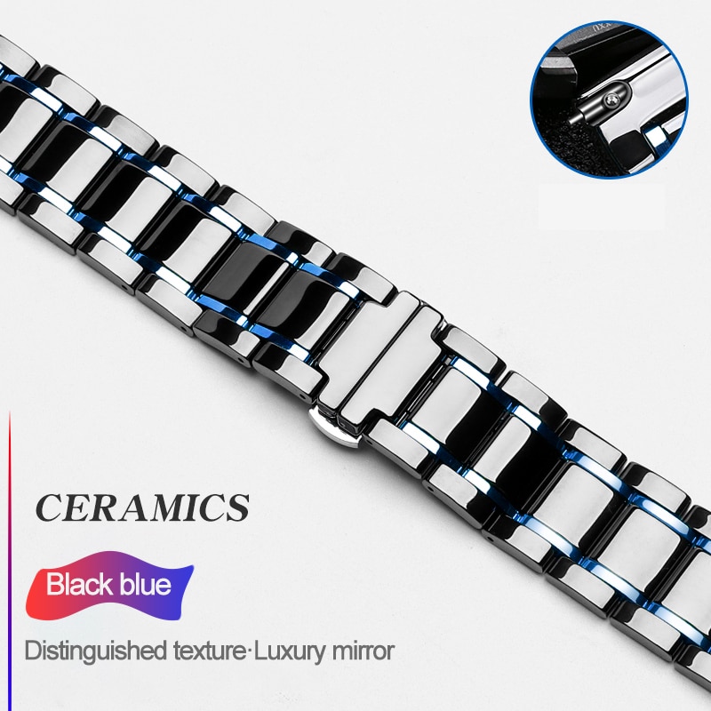 20mm 22mm Keramik Armbinde Für huawei Uhr 2/GT 2/honor uhr magie Für Samsung Getriebe S3 Grenze/klassisch Ersatz Gurt