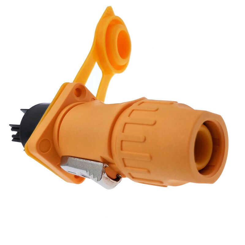 Waterproof LED power plug audio power supply plug flame-retardant industrial power connector 3pins