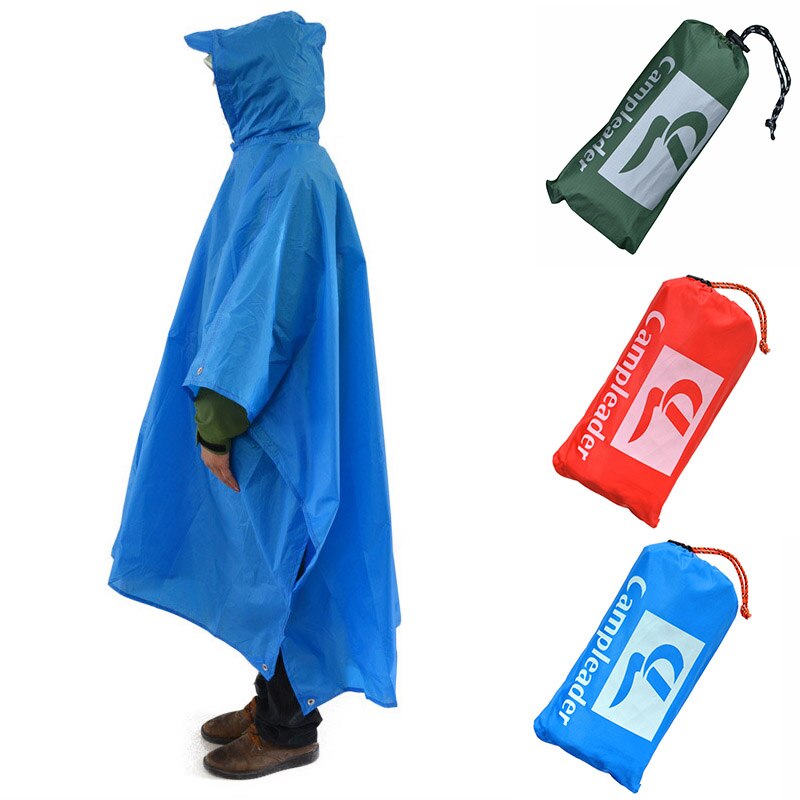 3-in-1 Rain Coat Canopy Waterproof Cape Tent Shelter and Ground Cloth Combo Multi Purpose for Outdoor Scooter Camping YS-BUY