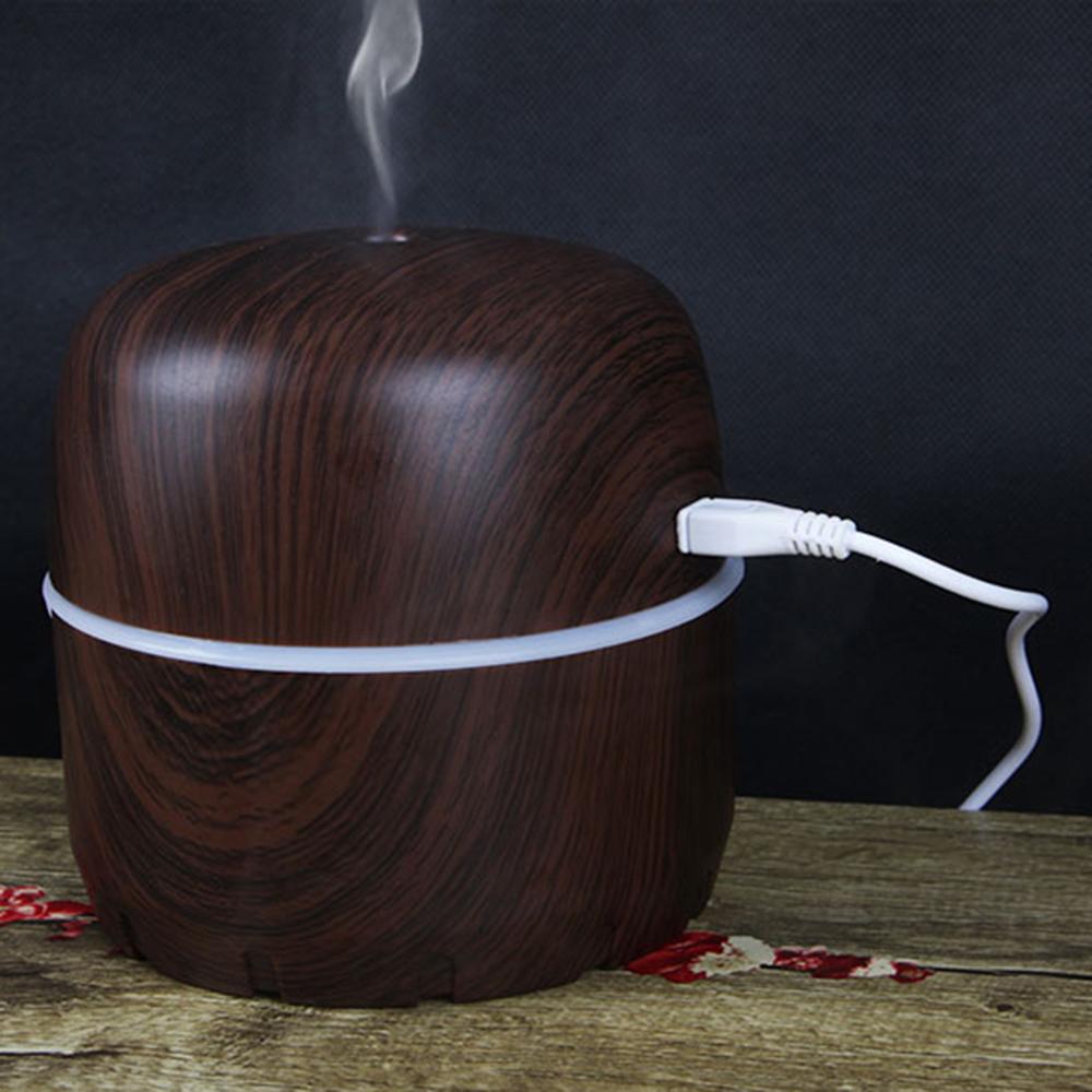 Essensiell aromaoljediffusor ultralyd kul tåke usb luftfukter renser 7 fargeskifte ledet nattlys fuktighetskontor