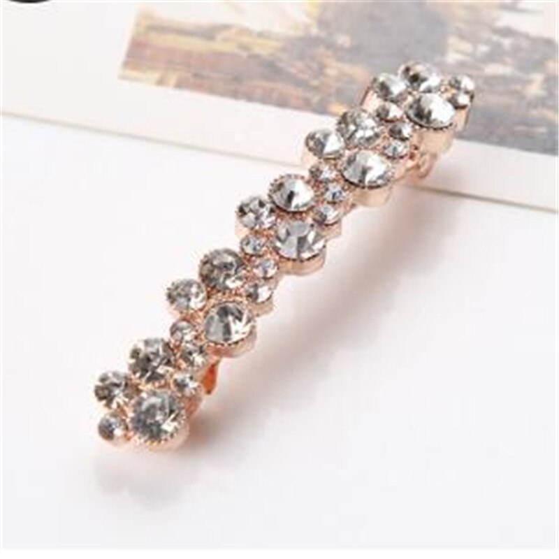 Women Girl Korean Crystal Crystal Pearl Hair Clip Barrettes Hairgrips Hair Pin Hair Accessories Styling Tools: A