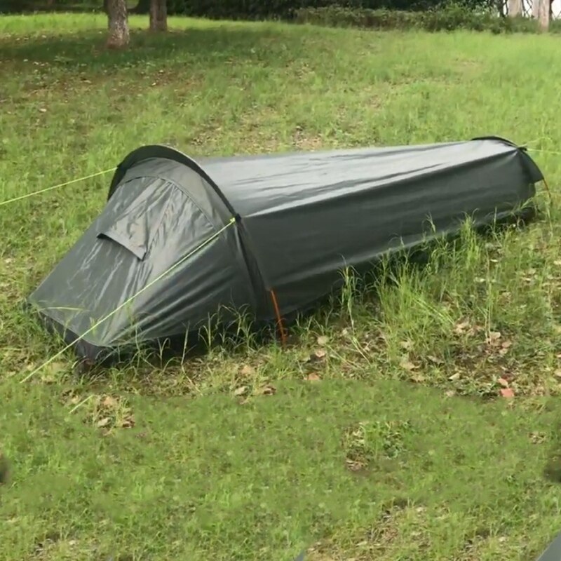 Ultralight Tent Backpacking Tent Outdoor Camping Sleeping Bag Oxford Cloth Tent Lightweight Single Person Tent: Default Title