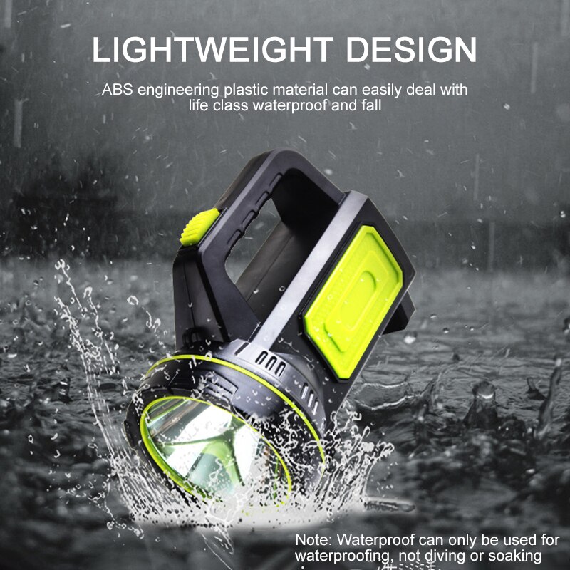 LED luz de trabajo recargable Linterna de mano linterna impermeable vela de seguridad lámpara de foco linterna de Camping