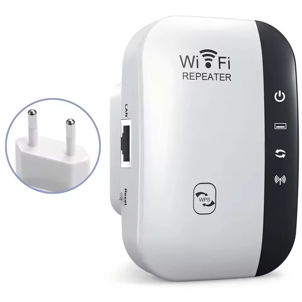 300Mbps Wireless WIFI Repeater Remote Wifi Extender WiFi Amplifier 802.11N WiFi Booster Repetidor Amplifier Wi Fi Reapeter: black