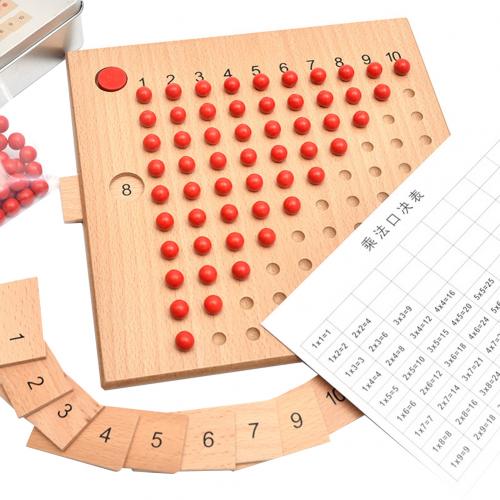 Houten Kleurrijke Toevoeging Aftrekken Boord Wiskunde Kinderen Leermiddelen: Multiplication