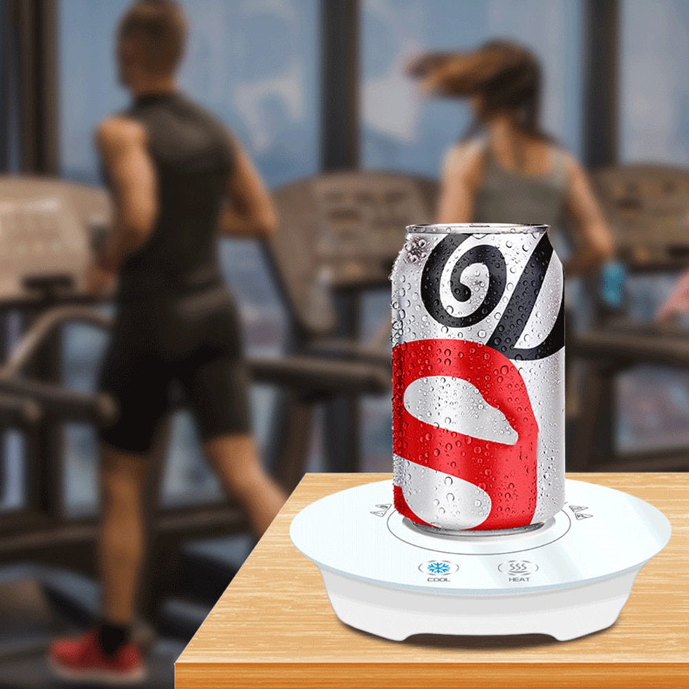 Taza de calefacción de refrigeración de café 10W 59 ℉-131 ℉ calentador eléctrico inteligente de enfriamiento rápido para mesa de oficina taza de té de cerveza placa de calentamiento