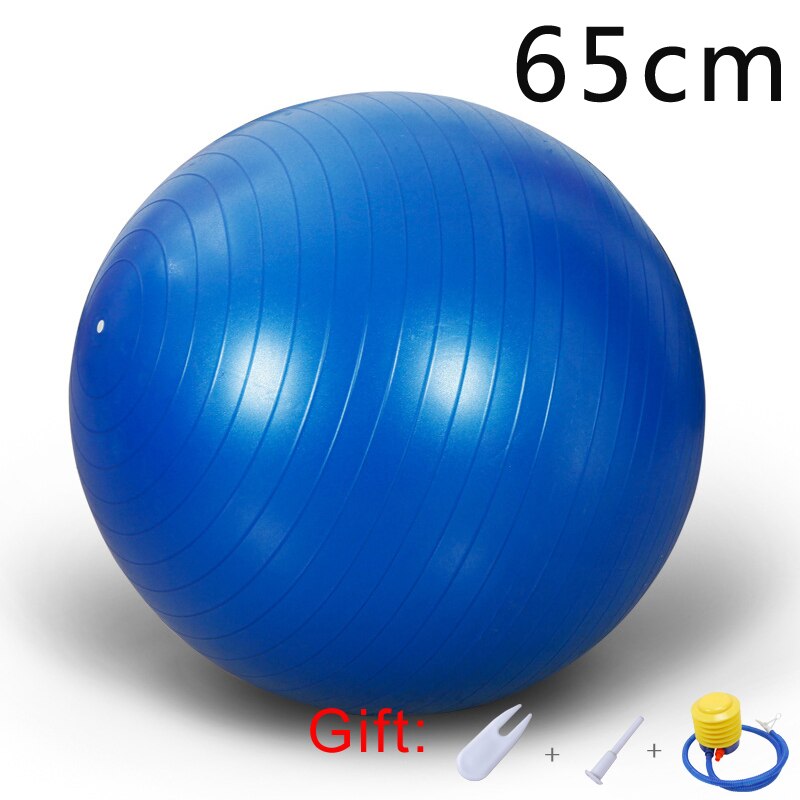 65Cm Yoga Bal Stoel Verdikte Explosieveilige Oefening Home Gym Pilates Balance Ball Antislip Gymnastiek Zwangere Ballen: 65cm Blue