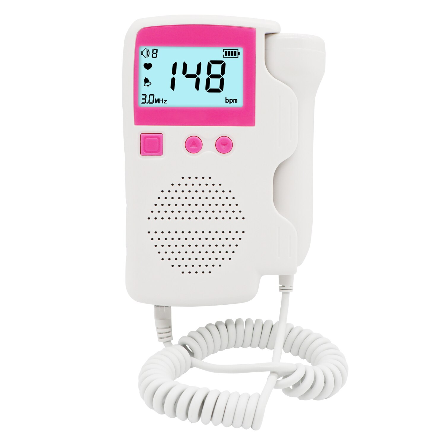 3.0Mhz Doppler Foetale Hartslag Babyfoon Vrouwen Thuis Zwangerschap Baby Foetale Geluid Hartslag Detector Lcd-scherm Geen straling baby heart monitor echo apparaat baby dopler baby echo baby monitor pregnant zwangersch
