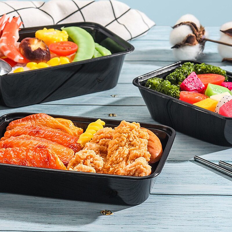 10 Pcs Microwavable Voedsel Maaltijd Opslag Containers Herbruikbare Lunchboxen Bento Box