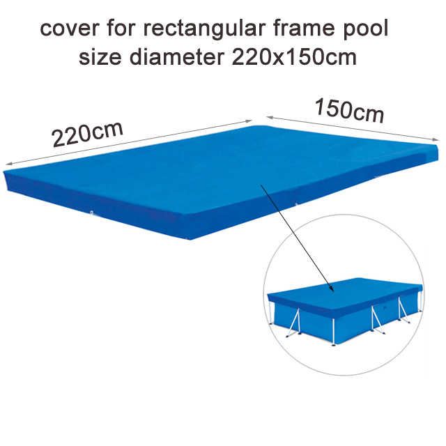 240, 300, 360cm, sobre el suelo, piscina, tela de suelo, cubierta hinchable, accesorio para piscina, tela de suelo B33003: 220x150cm cap