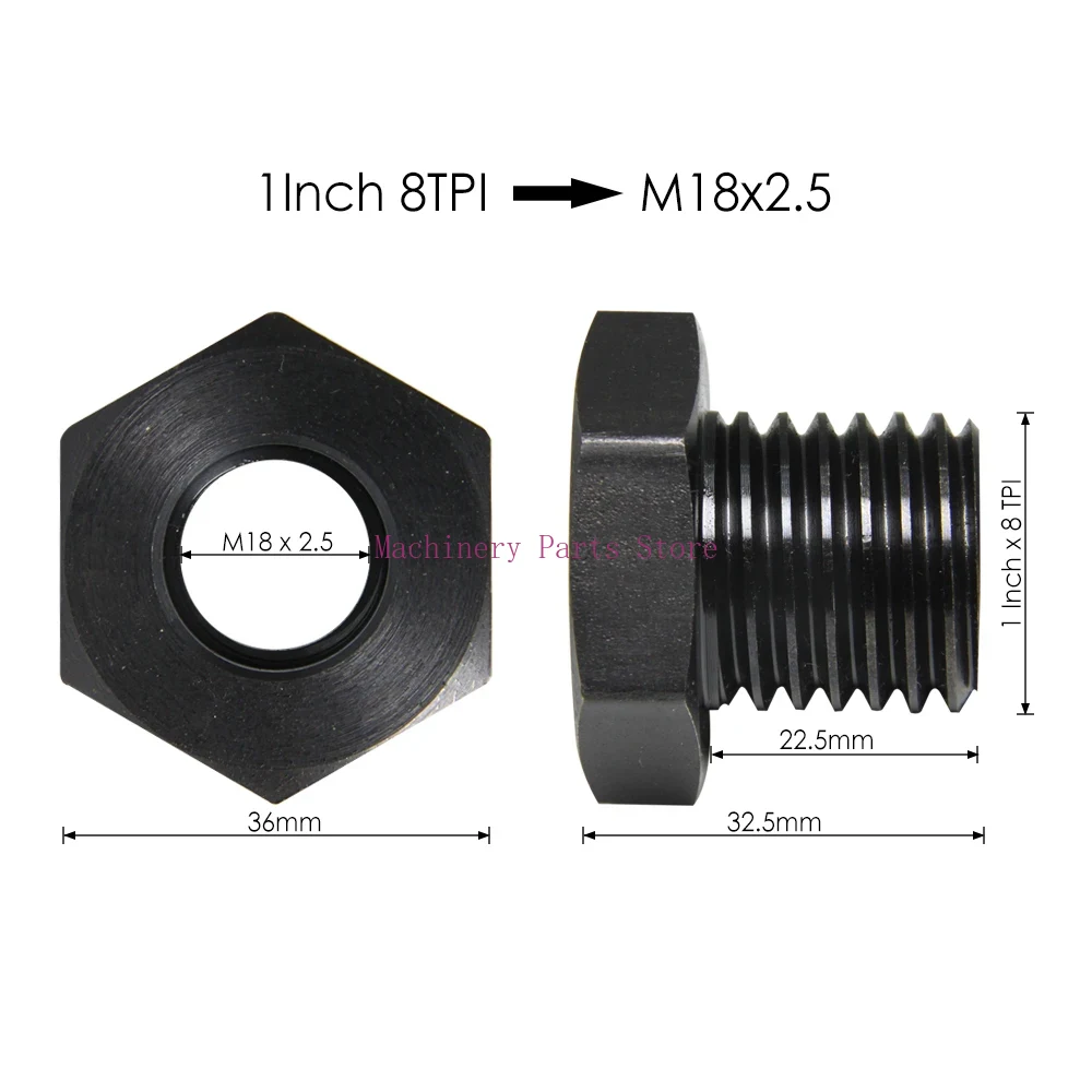 Spindel Adapter für Holz drehmaschine spindel m33 1 Zoll m18 Holzdreh-Gewinde einsatz futter mit variablem Durchmesser für sterben Holz bearbeitung: Orange