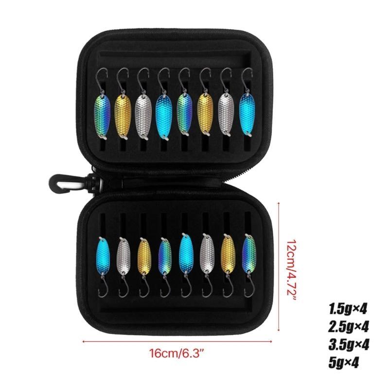 R6FE Fishing Lure Baits Tackle Spoon Lure Hard Metal Spinner Baits Artificial Baits