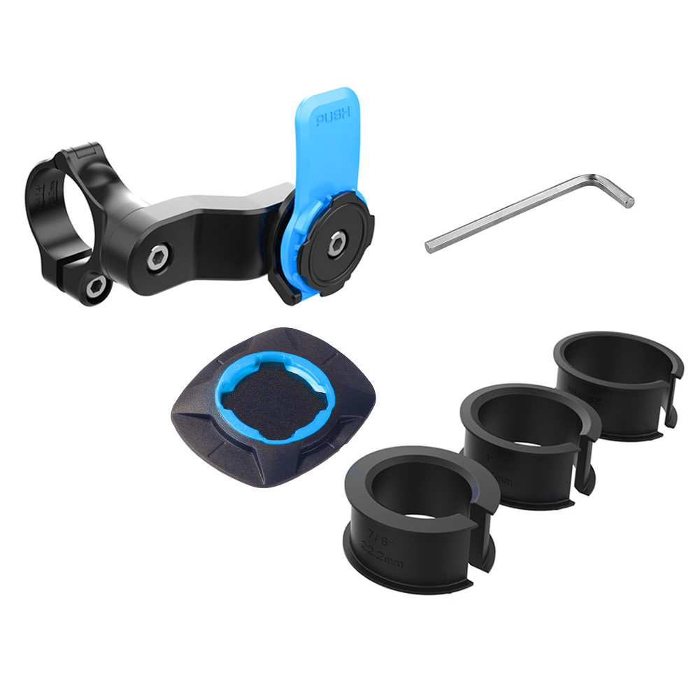 Motorfiets telefoonhouder standaard fiets met schokdemper telefoon fietshouder 360 ° Draaibare navigatiebeveiligingsbeugel